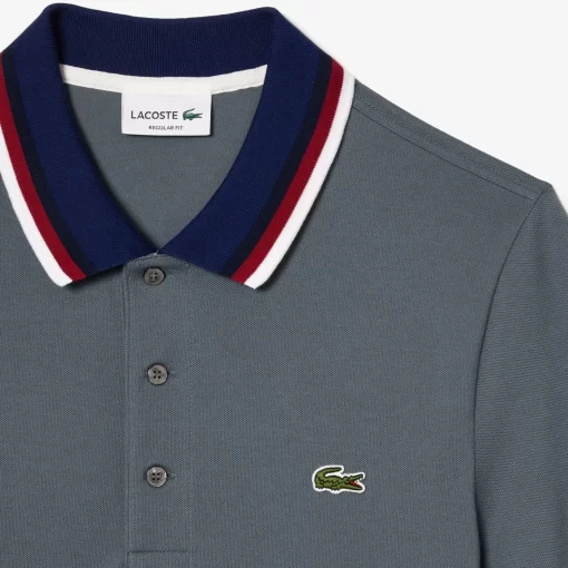 Lacoste Polo Shirts-Regular Fit Polo Shirt With Contrasting Collar