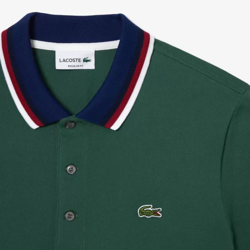 Lacoste Polo Shirts-Regular Fit Polo Shirt With Contrasting Collar