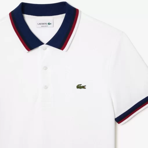 Lacoste Polo Shirts-Regular Fit Polo Shirt With Contrasting Collar