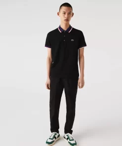 Lacoste Polo Shirts-Regular Fit Polo Shirt With Contrasting Collar