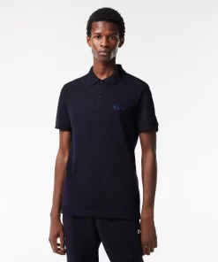 Lacoste Polo Shirts-Regular Fit Quilted Crocodile Badge Polo Shirt