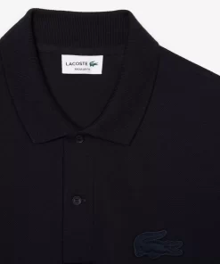 Lacoste Polo Shirts-Regular Fit Quilted Crocodile Badge Polo Shirt