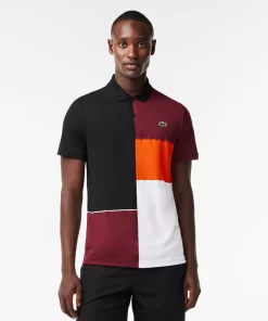 Lacoste Sport Clothing-Regular Fit Recycled Fiber Tennis Polo Shirt