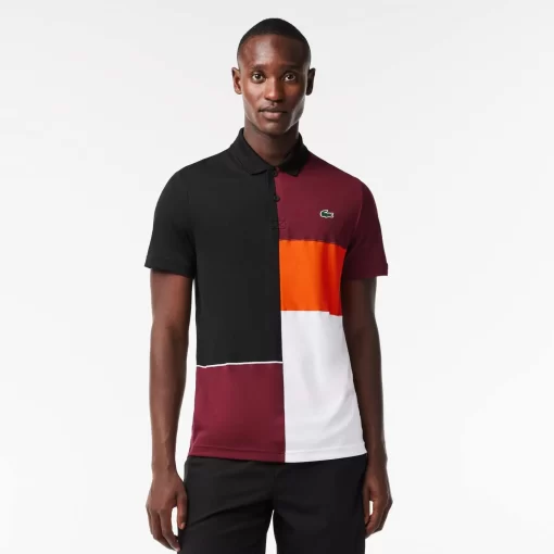 Lacoste Sport Clothing-Regular Fit Recycled Fiber Tennis Polo Shirt