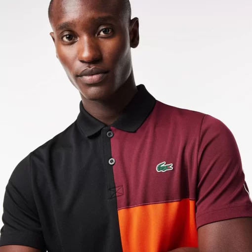 Lacoste Sport Clothing-Regular Fit Recycled Fiber Tennis Polo Shirt