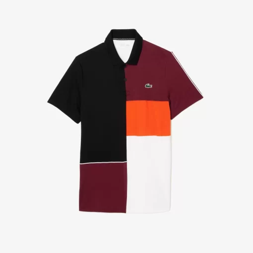 Lacoste Sport Clothing-Regular Fit Recycled Fiber Tennis Polo Shirt