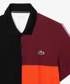 Lacoste Sport Clothing-Regular Fit Recycled Fiber Tennis Polo Shirt