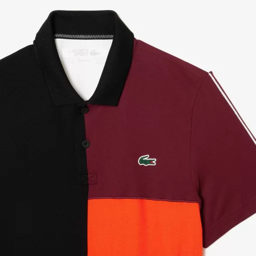 Lacoste Sport Clothing-Regular Fit Recycled Fiber Tennis Polo Shirt