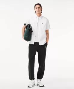 Lacoste Shirts-Regular Fit Short Sleeved Oxford Shirt