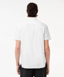 Lacoste Shirts-Regular Fit Short Sleeved Oxford Shirt