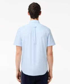 Lacoste Shirts-Regular Fit Short Sleeved Oxford Shirt