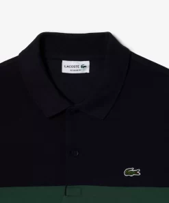 Lacoste Polo Shirts-Regular Fit Stretch Pique Colourblock Polo Shirt