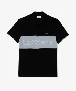 Lacoste Polo Shirts-Regular Fit Stretch Pique Colourblock Polo Shirt