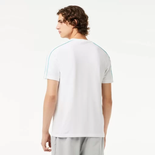 Lacoste T-Shirts-Regular Fit Technical Pique Print T-Shirt