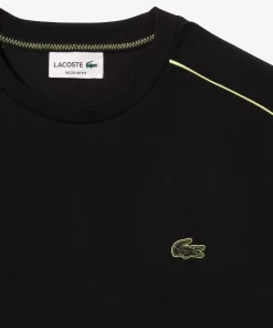 Lacoste T-Shirts-Regular Fit Technical Pique Print T-Shirt