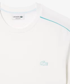 Lacoste T-Shirts-Regular Fit Technical Pique Print T-Shirt