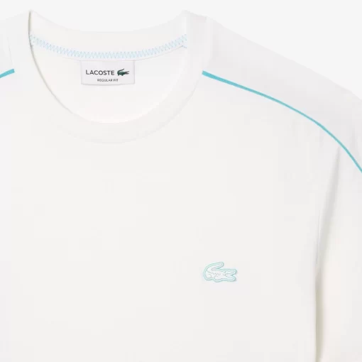 Lacoste T-Shirts-Regular Fit Technical Pique Print T-Shirt