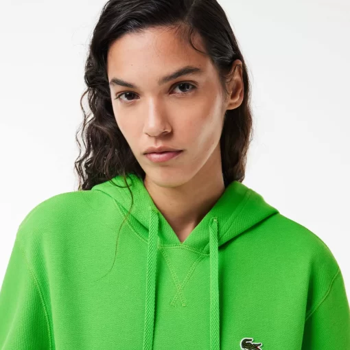 Lacoste Sweatshirts-Relaxed Fit Double Face Pique Hoodie