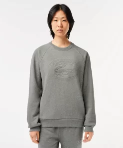 Lacoste Sweatshirts-Relaxed Fit Embroidered Signature Jogger Sweatshirt