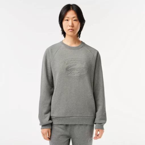 Lacoste Sweatshirts-Relaxed Fit Embroidered Signature Jogger Sweatshirt