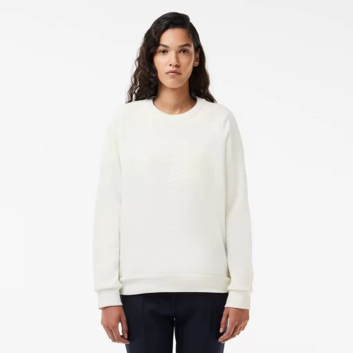 Lacoste Sweatshirts-Relaxed Fit Embroidered Signature Jogger Sweatshirt