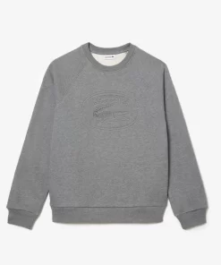 Lacoste Sweatshirts-Relaxed Fit Embroidered Signature Jogger Sweatshirt