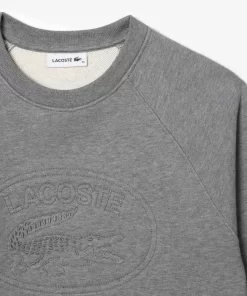 Lacoste Sweatshirts-Relaxed Fit Embroidered Signature Jogger Sweatshirt