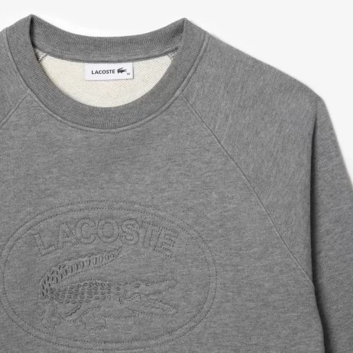 Lacoste Sweatshirts-Relaxed Fit Embroidered Signature Jogger Sweatshirt