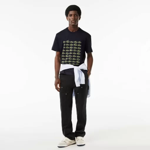 Lacoste T-Shirts-Relaxed Fit Iconic Print T-Shirt