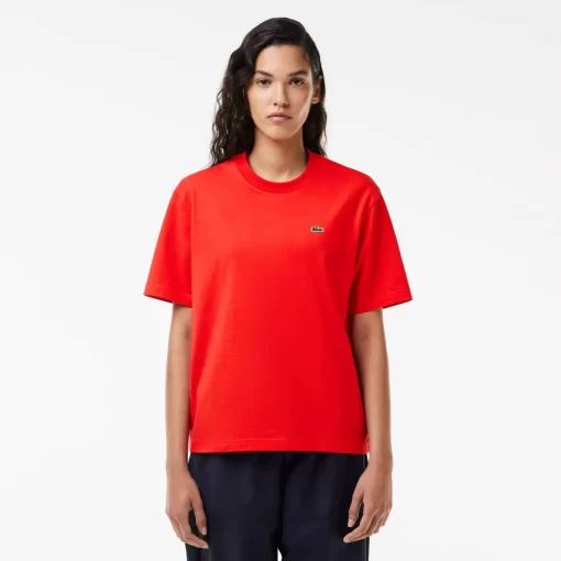 Lacoste T-Shirts-Relaxed Fit Lightweight Cotton Pima Jersey T-Shirt