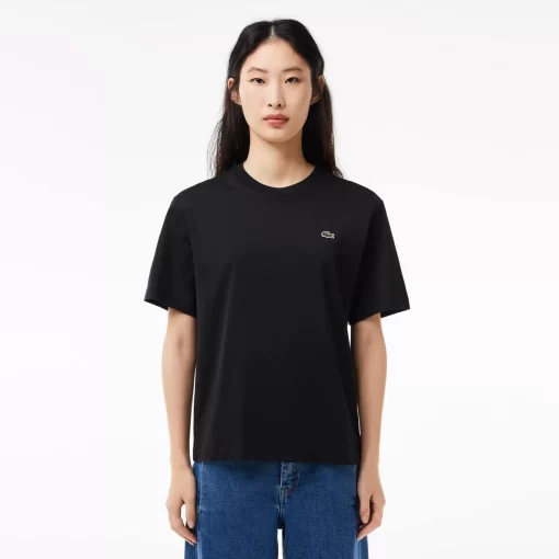 Lacoste T-Shirts-Relaxed Fit Lightweight Cotton Pima Jersey T-Shirt