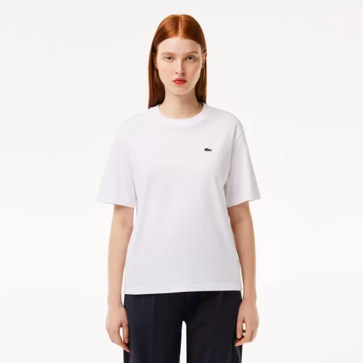 Lacoste T-Shirts-Relaxed Fit Lightweight Cotton Pima Jersey T-Shirt