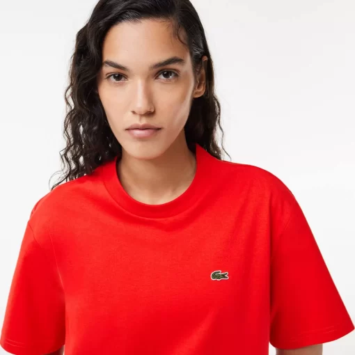 Lacoste T-Shirts-Relaxed Fit Lightweight Cotton Pima Jersey T-Shirt