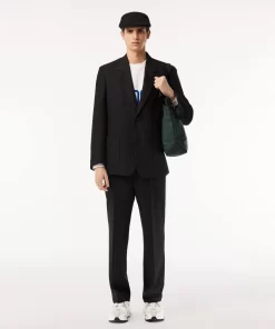 Lacoste Jackets & Coats-Relaxed Fit Premium Twill Blazer