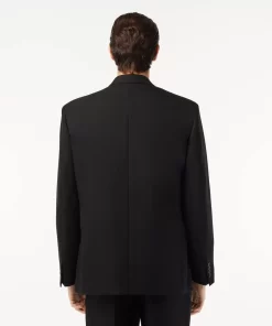 Lacoste Jackets & Coats-Relaxed Fit Premium Twill Blazer