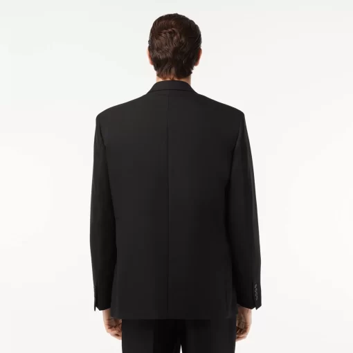 Lacoste Jackets & Coats-Relaxed Fit Premium Twill Blazer