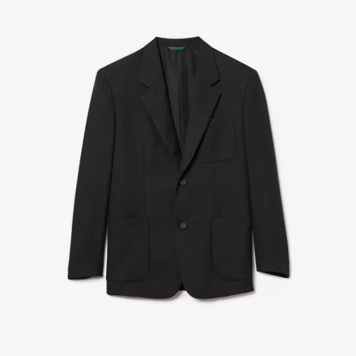 Lacoste Jackets & Coats-Relaxed Fit Premium Twill Blazer