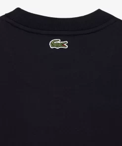 Lacoste T-Shirts-Relaxed Fit Quilted Badge Jersey T-Shirt