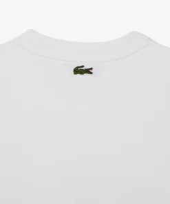 Lacoste T-Shirts-Relaxed Fit Quilted Badge Jersey T-Shirt