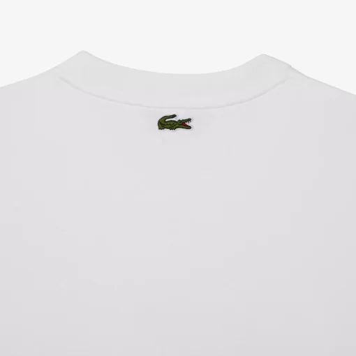 Lacoste T-Shirts-Relaxed Fit Quilted Badge Jersey T-Shirt