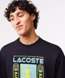 Lacoste T-Shirts-Relaxed Fit Rene Print T-Shirt