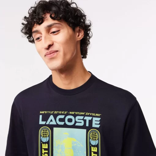 Lacoste T-Shirts-Relaxed Fit Rene Print T-Shirt