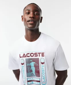 Lacoste T-Shirts-Relaxed Fit Rene Print T-Shirt