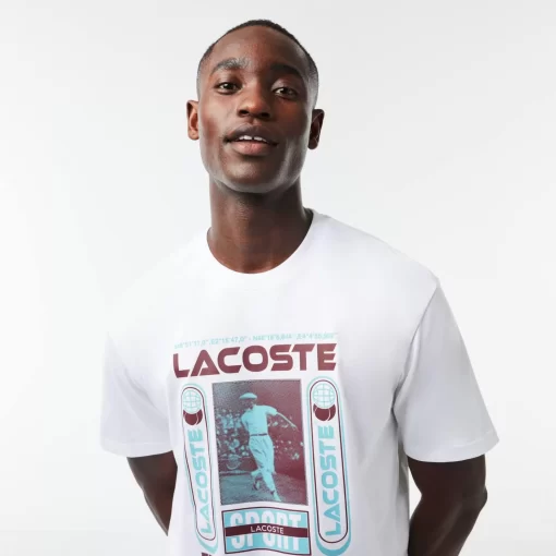 Lacoste T-Shirts-Relaxed Fit Rene Print T-Shirt