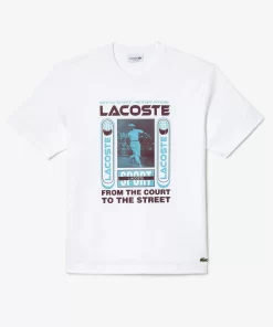 Lacoste T-Shirts-Relaxed Fit Rene Print T-Shirt