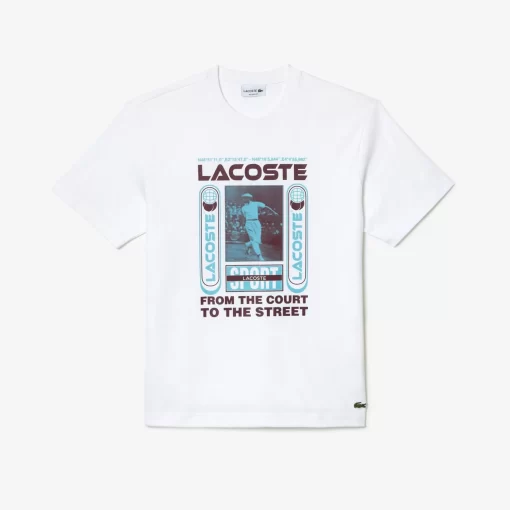 Lacoste T-Shirts-Relaxed Fit Rene Print T-Shirt