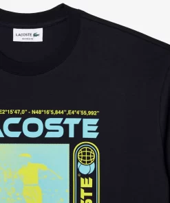 Lacoste T-Shirts-Relaxed Fit Rene Print T-Shirt