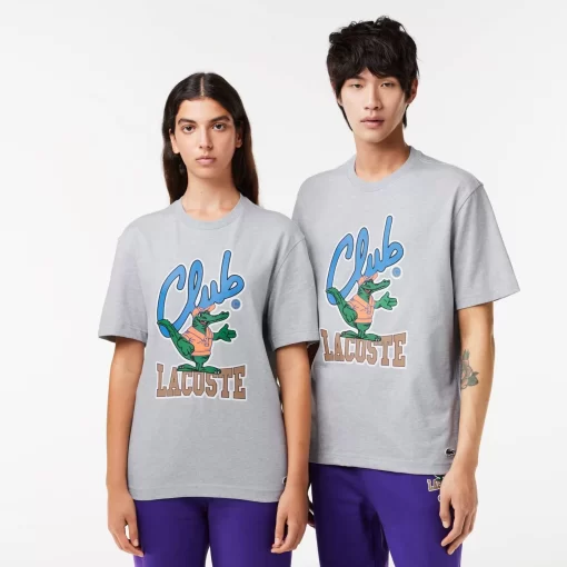 Lacoste T-Shirts-Relaxed Fit Signature Print T-Shirt