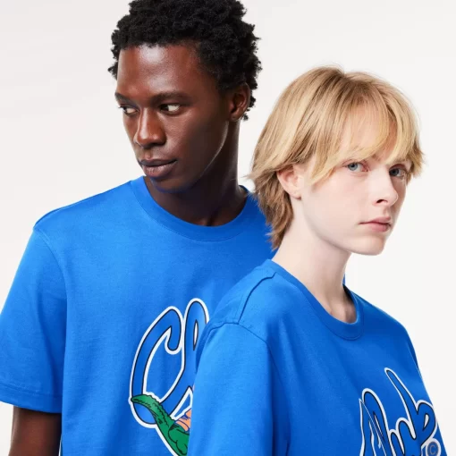 Lacoste T-Shirts-Relaxed Fit Signature Print T-Shirt