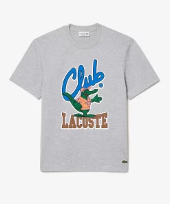 Lacoste T-Shirts-Relaxed Fit Signature Print T-Shirt